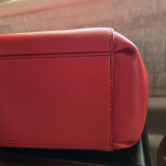 Coach Red Leather Women's Bag - Picture 9 of 15